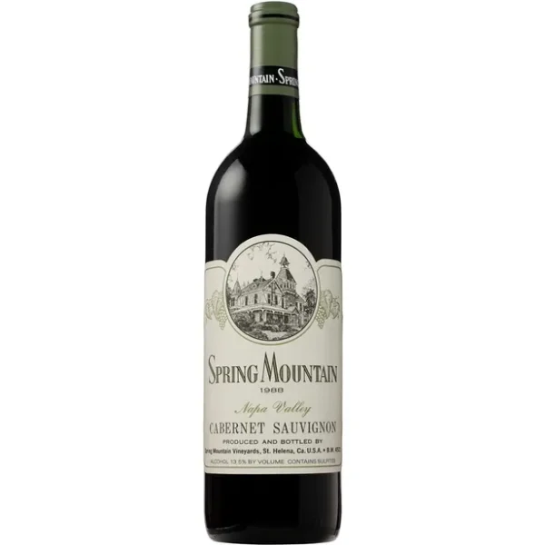 Vinho Spring Mountain Cabernet Sauvignon 1988 750ml